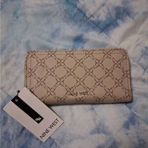 Nine West Beige Patterned Women's Wallet